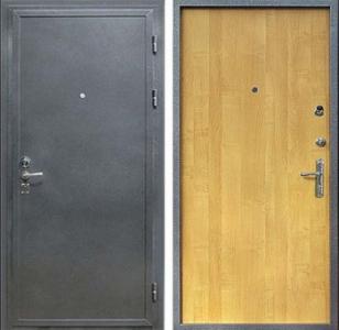 Металлическая дверь — порошковое напыление + ламинат.  купить с установкой