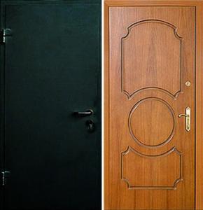 Дверь стальная парадная, отделка: простым окрасом + МДФ купить с установкой