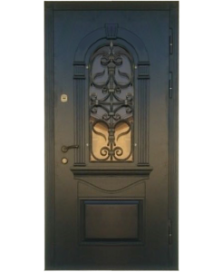 Входные стальные двери коричневые