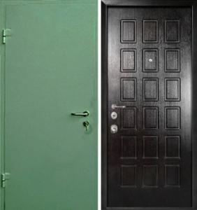 Дверь металлическая входная с простым окрасом + МДФ купить с установкой