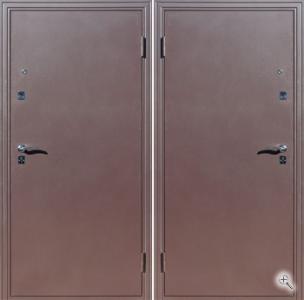 Парадная железная дверь в квартиру с отделкой порошковое напыление с 2-х сторон. купить с установкой
