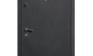 Дверь эконом: антивандальное порошковое покрытие, цвет "Черный муар" + МДФ-панель (10 мм), цвет "Белый ясень"